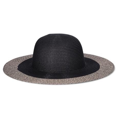 Women's Striped Floppy Straw Hat