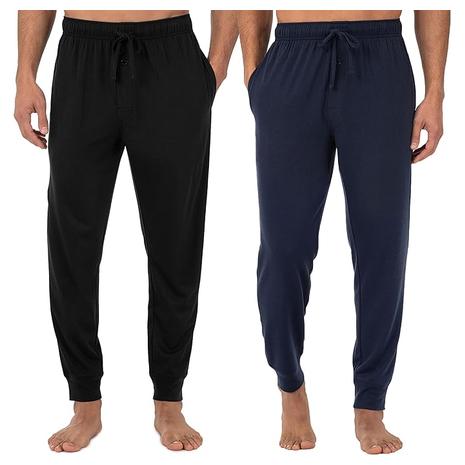 2-Pack Fruit of the Loom Men's Jersey Knit Jogger Sleep Pants