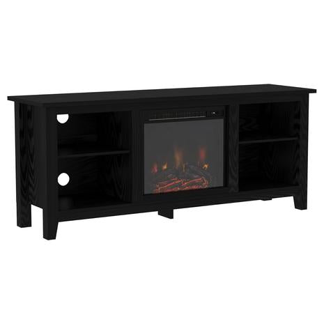 58" Walker Edison Wren Classic 4 Cubby Fireplace TV Stand