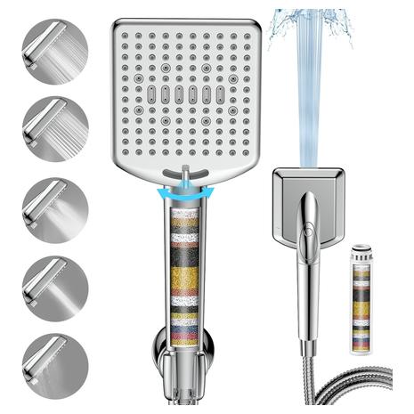 Targeted: High Pressure Filtered Handheld Shower Head