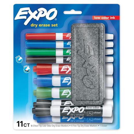 11-Count EXPO Dry Erase Markers with Eraser