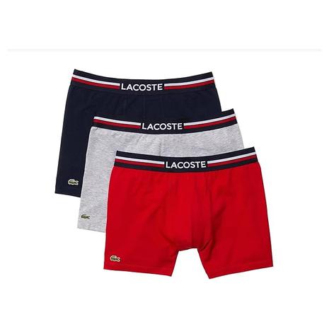 3-Pack Lacoste Men's Cotton Stretch Boxer Briefs