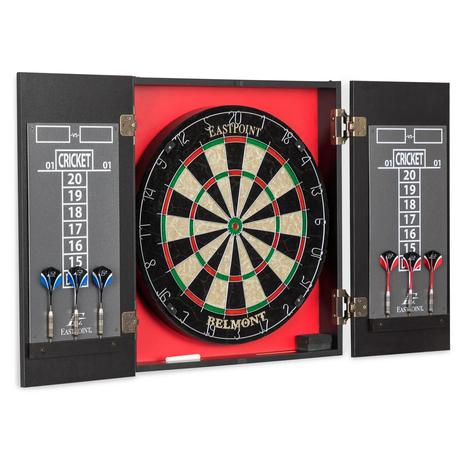 EastPoint Official Size Premium Bristle Dartboard & Cabinet Set