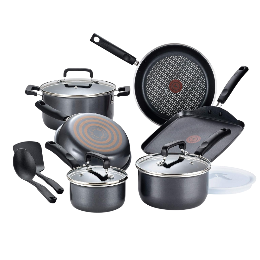 12 Piece T-fal Signature Nonstick Cookware Set