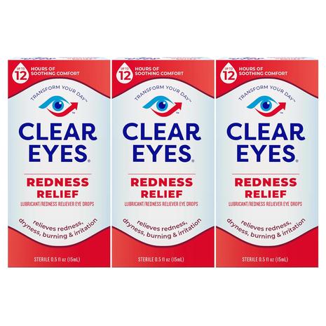 3 Clear Eyes Redness Eye Relief Eye Drops