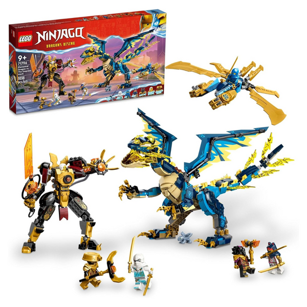 1,038-Piece LEGO Ninjago Elemental Dragon vs. The Empress Mech