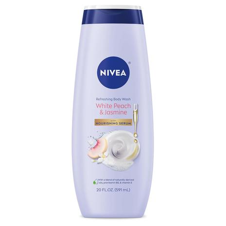 Nivea Refreshing White Peach & Jasmine Body Wash (20oz)