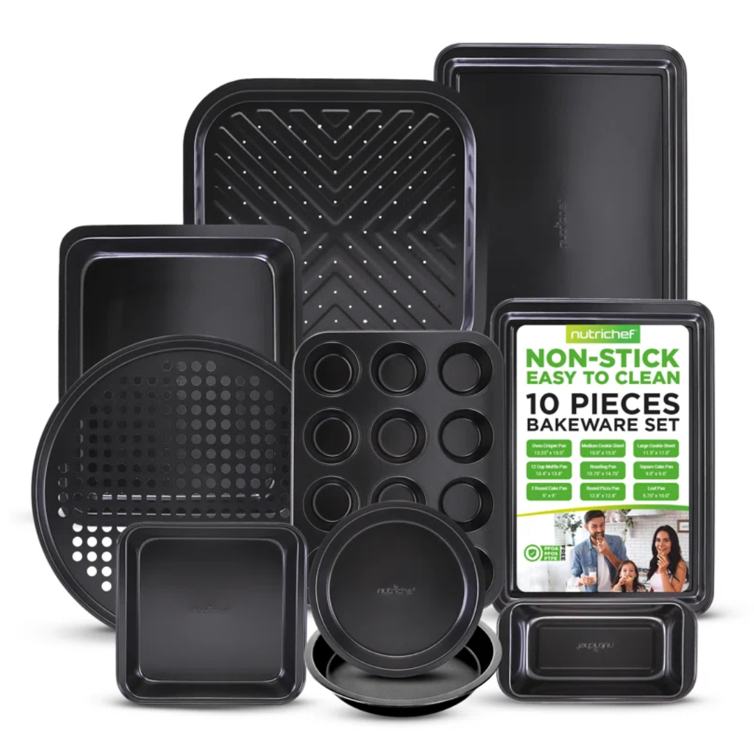 NutriChef 10 Piece Bakeware Set