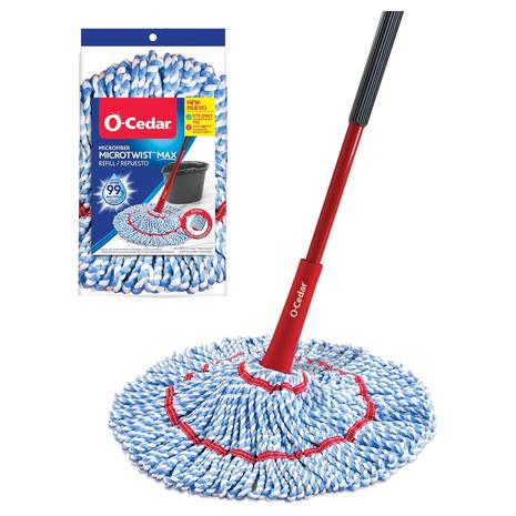 O-Cedar MicroTwist MAX Microfiber Twist Mop w/ Extra Refill