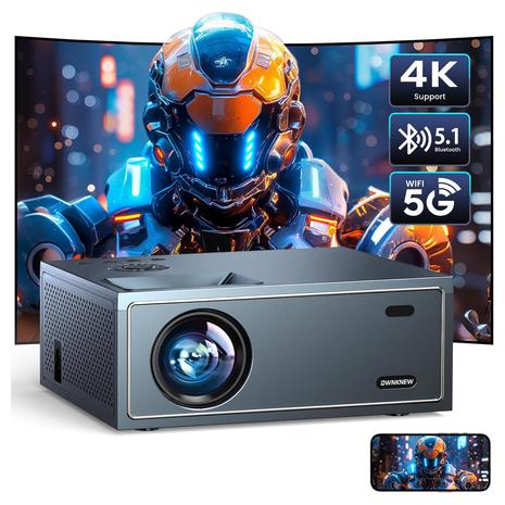 Portable Movie Projector With 5G WiFi & Bluetooth