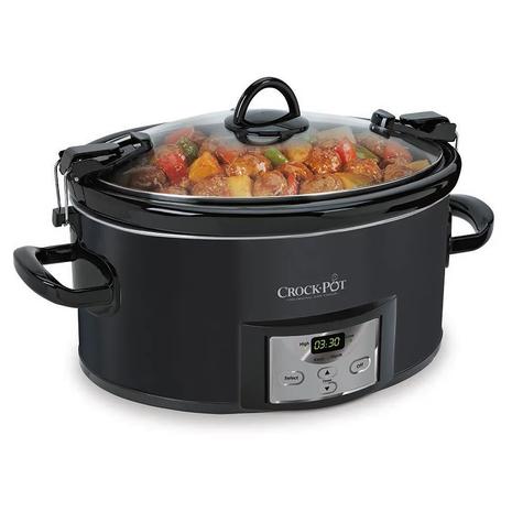 7-Quart Crockpot Countdown Cook & Carry Slow Cooker