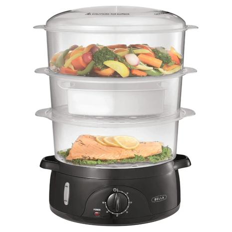 Bella 9.5-Qt 3-Tier Food Steamer