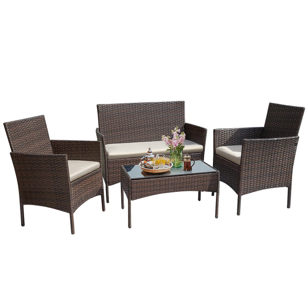 4 Piece Patio Conversation Set