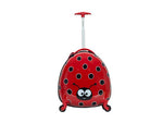 Rockland Jr. Kids' My First Hardside Spinner Luggage, Ladybug, 19 Inch