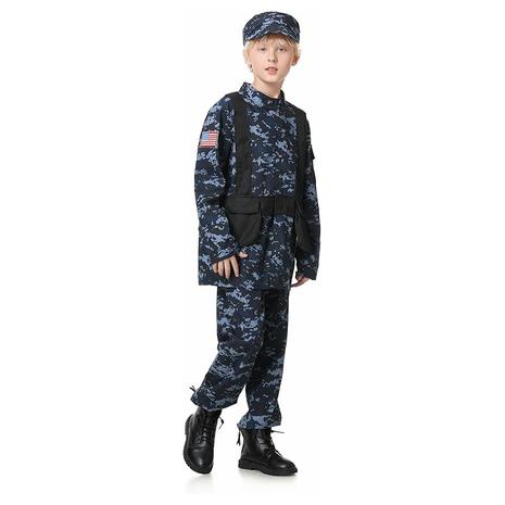 Kids Camo Army Soldier Costume Set