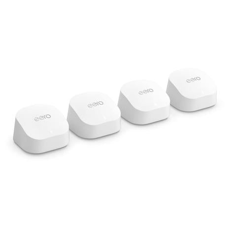 4 Amazon eero 6+ mesh Wi-Fi Routers