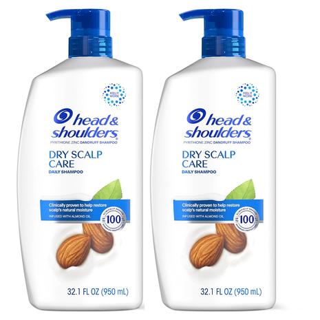 2 Big Bottles Of Head & Shoulders Anti-Dandruff Dry Scalp Care Shampoo