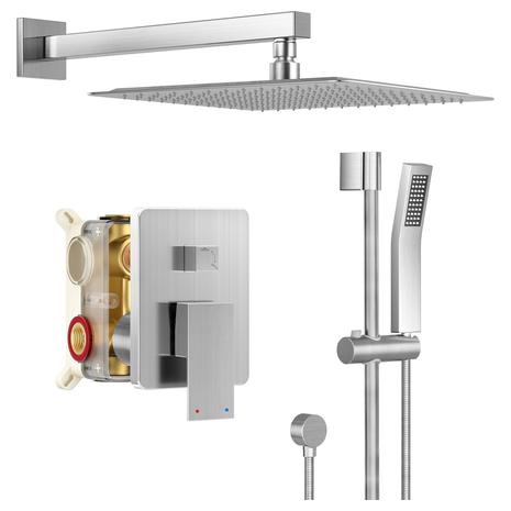 High Pressure Rainfall Shower Head & Handle Set