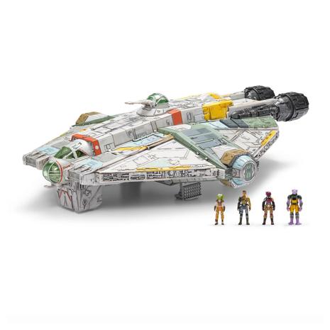 Star Wars Micro Galaxy Squadron Ghost with Mini Figures