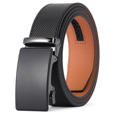 Mens Slide Leather Ratchet Belt