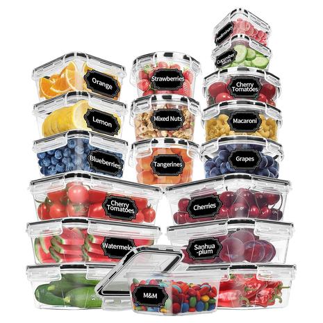 36-Piece Food Storage Containers