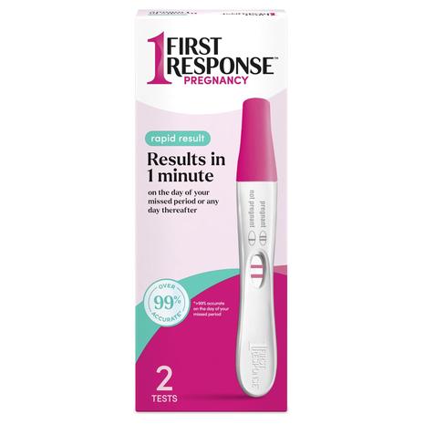 2-Pack First Response Rapid Result Pregnancy Test