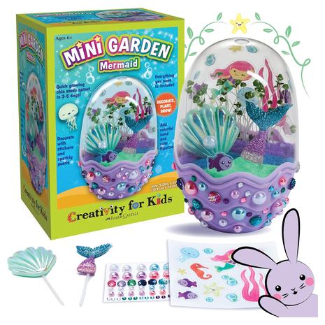 Girl's Mini Garden Mermaid Terrarium Kit