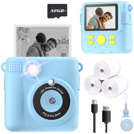 Kids Instant Print Digital Camera (3 Colors)