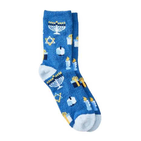 Cozy Chanukah Crew Socks