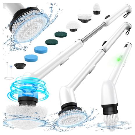 Electric Spin Scrubber w/ 8 Brush Attachments