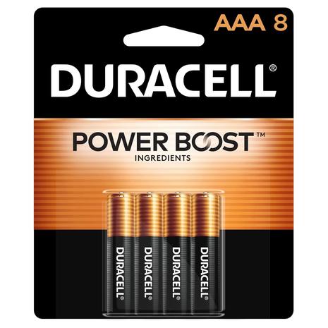 8 Duracell Coppertop AAA Batteries