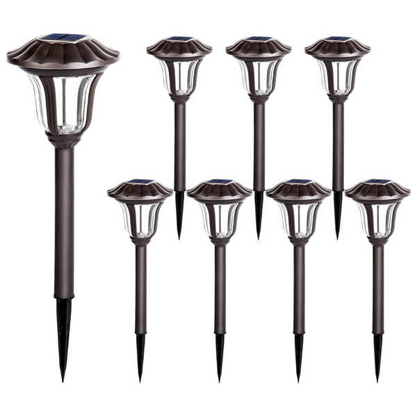 8 Solar Pathway Lights