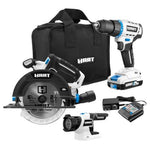 Hart 20V 3-Tool Combo Kit With Drill, Circular Saw And LED Light