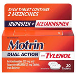 20-Count Motrin Dual Action With Tylenol Tablets