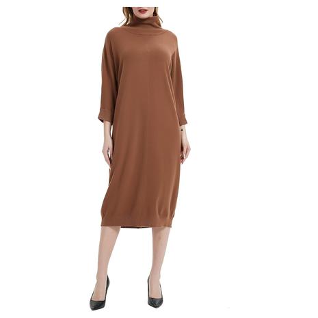 Women's Crew Neck Long Sleeve Sweater Dress (5 Colors)