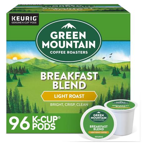 96 Green Mountain Coffee Roasters Breakfast Blend K-Cups