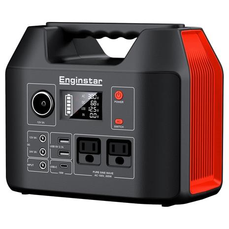 EnginStar 300W Portable Power Station, 296Wh Battery Bank