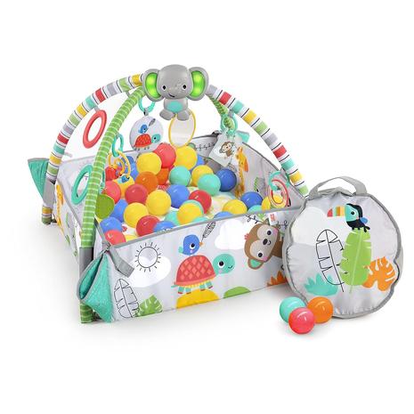 5-in-1 Jumbo Play Mat & Ball Pit Baby Gym