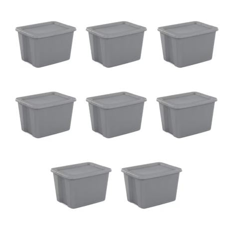 8 Sterilite 18 Gallon Totes