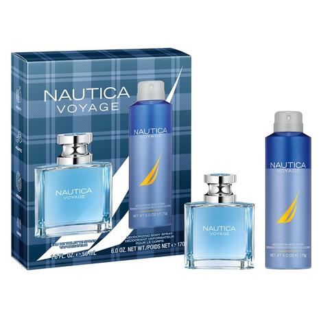 Nautica Voyage Eau de Toilette + Deo Body Spray Gift Set