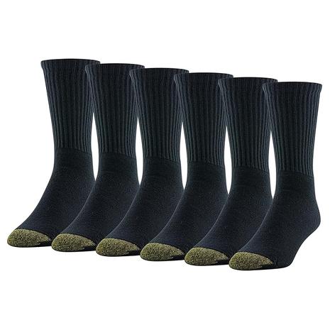 6 Pairs Of Goldtoe Crew Socks