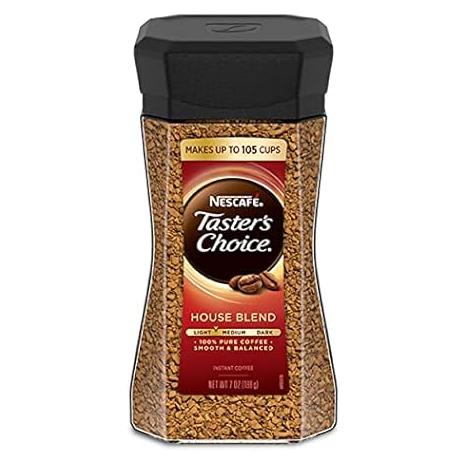 Nescafe Taster's Choice House Blend Medium LIght Roast Instant Coffee (7oz)