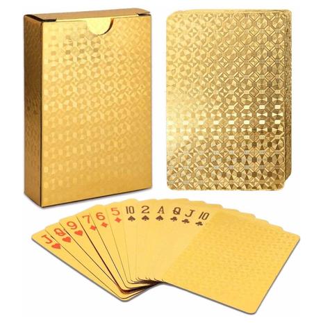 Gold Waterproof Playing Cards