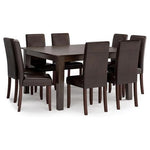 9-Piece Dining Set With 8 Upholstered Chairs & 54-Inch Table