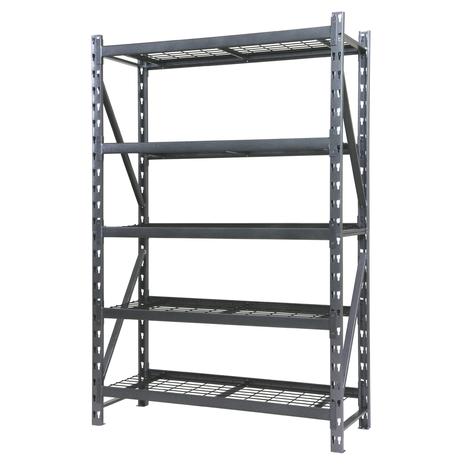 Heavy-Duty 5-Shelf Wire Decking Rack