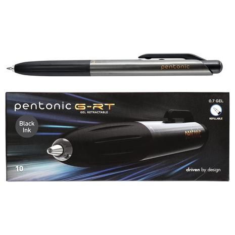 10 Pack Retractable Fine Point Gel Pens