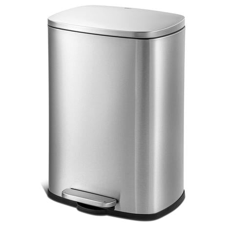 13-Gallon Stainless Steel Trash Can w/ Soft Close Lid