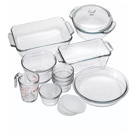 15-Piece Anchor Hocking Oven Basics Glass Bakeware Set