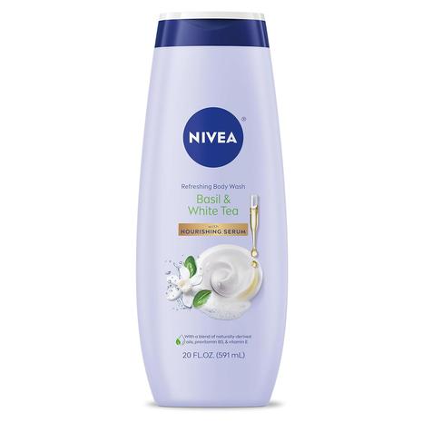 Nivea Refreshing Basil & White Tea Refreshing Body Wash w/ Nourishing Serum (20oz)