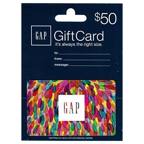 $50 Gap, Old Navy, Banana Republic Or Athleta Gift Card